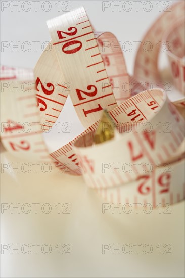 Still life of tape measure.