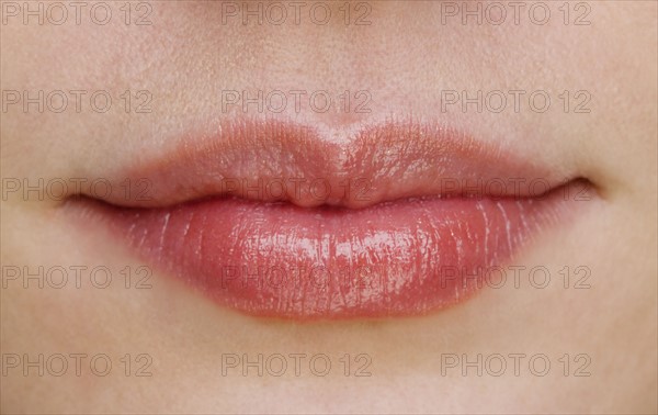 Close up of female lips.
