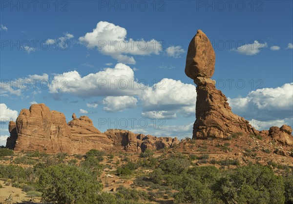 Balanced Rock of Arches National Park, Utah.