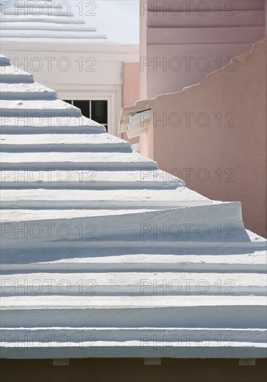 Rain collecting rooftop in Bermuda.