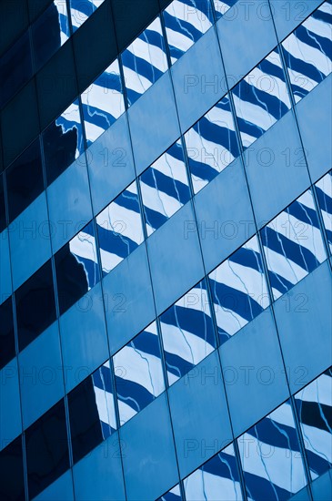 Office building detail, New York City, New York, USA.