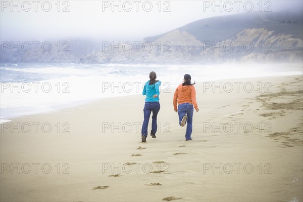 Two girl friends at the beach