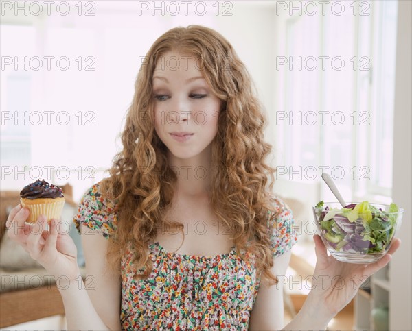 Woman holding food