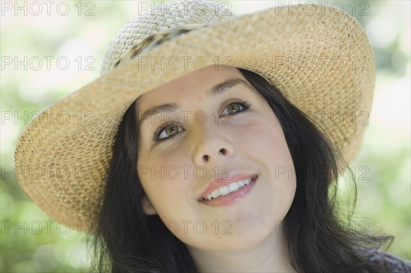 Young woman with hat