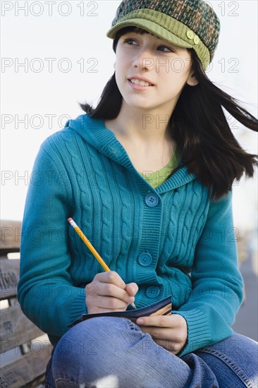 Portrait of young woman