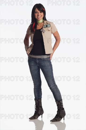 Portrait of a stylish teenage girl. Photo : Stewart Cohen