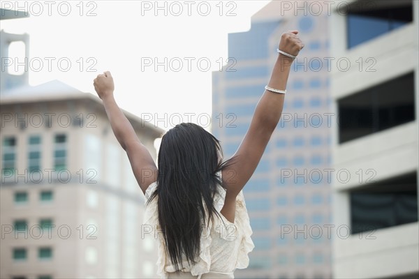 USA, Utah, Salt Lake City, Young successful businesswoman. Photo : Mike Kemp