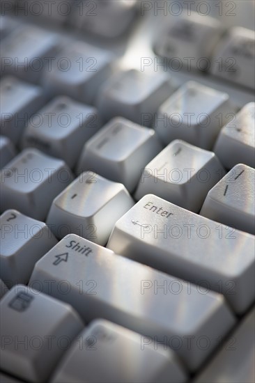 Studio shot of computer keyboard.