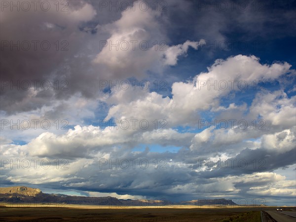 USA, Utah, Clouds over desert landscape. Photo: John Kelly