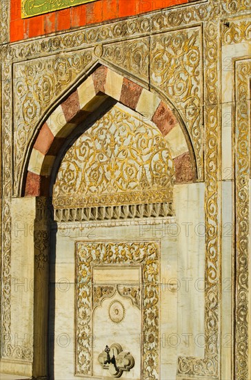 Turkey, Istanbul, Fountain of Ahmet III at Topkapi Palace.