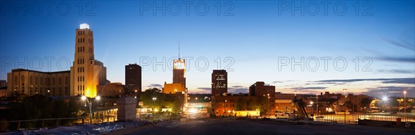 USA, Ohio, Akron, Panoramic skyline. Photo: Henryk Sadura
