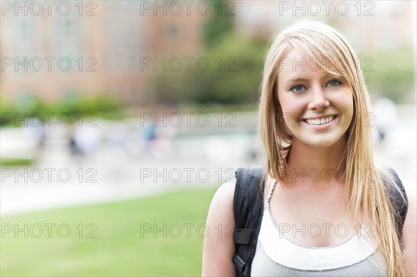 Portrait of female college student. Photo : Take A Pix Media