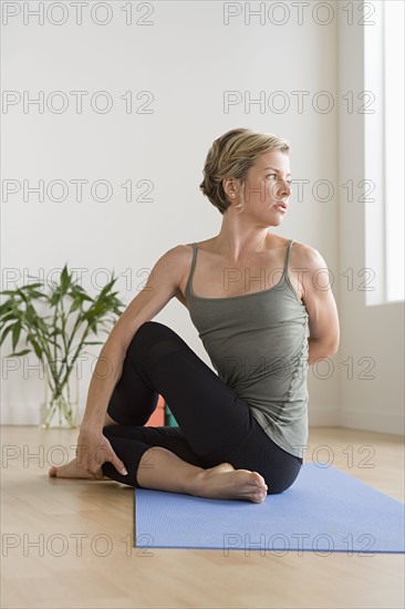 Woman in yoga pose. Photo: Rob Lewine