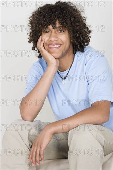 Portrait of teenage boy (14-15). Photo: Rob Lewine