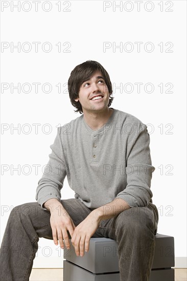 Studio portrait of young man. Photo: Rob Lewine