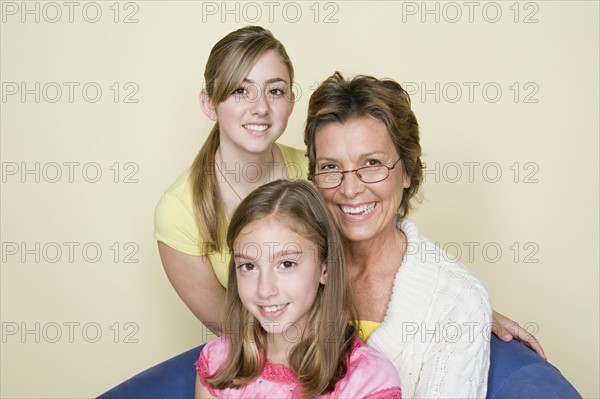 Portrait of grandmother and grand daughters (8-9, 14-15). Photo: Rob Lewine