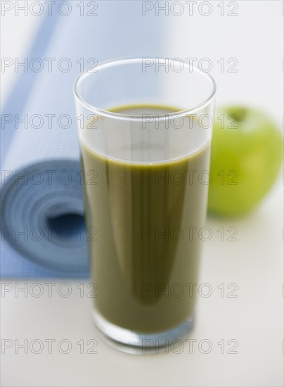 Vegetable juice in glass. 
Photo: Jamie Grill