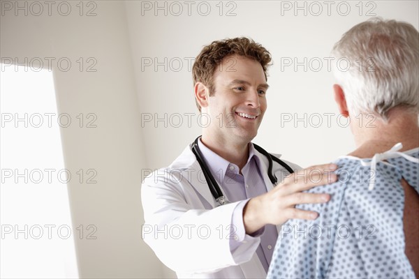 Senior patient and doctor. 
Photo: Rob Lewine