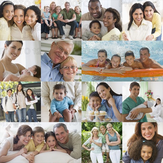 Composite image of families.