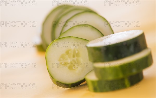 Studio shot of cucumber. Photo: Daniel Grill