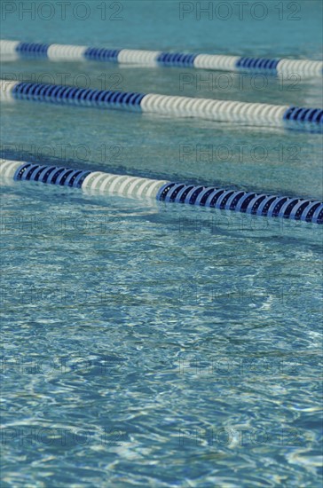 part of swimming lane markers on swimming pool. Photo: Tetra Images