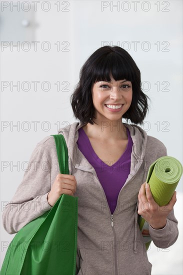 Portrait of young woman going for fitness. Photo: Dan Bannister