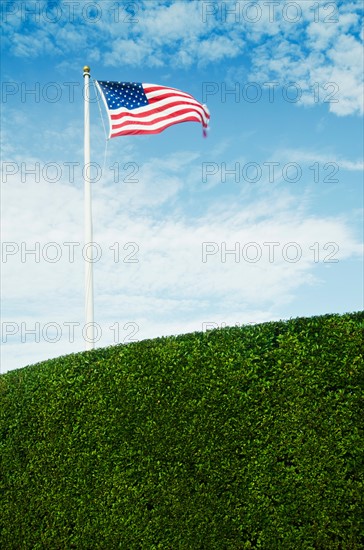 View of American flag