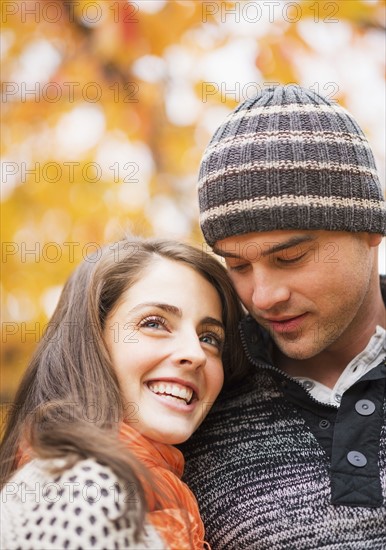 Portrait of couple in Central Park. USA, New York State, New York City.
Photo : Daniel Grill