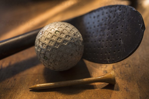 Antique golfing gear.