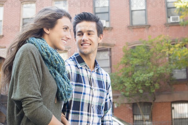 Young couple talking