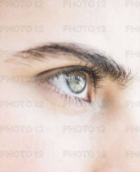 Close-up of blue eye.