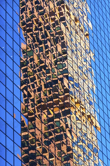 USA, New York State, New York City, Manhattan, Facade of office building