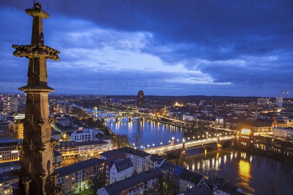 Cityscape at sunset in Frankfurt, Germany