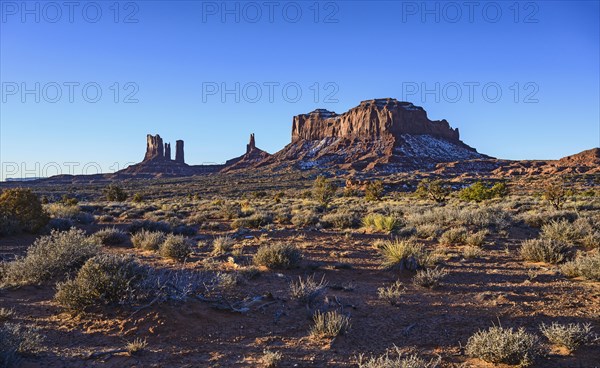 Rock formations in Monument Valley, Utah, USA