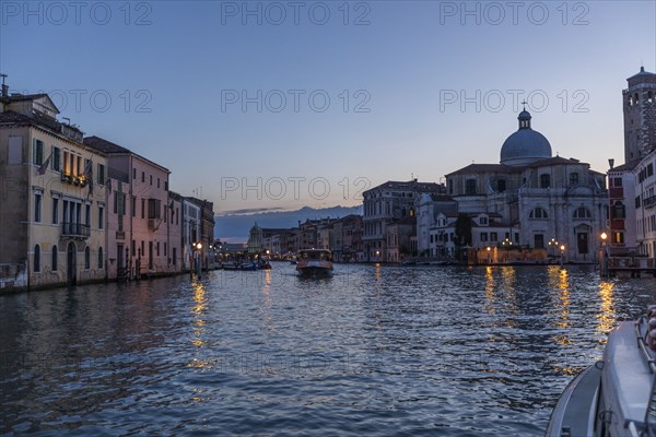 Grand Canal at sunset in Venice, Italy