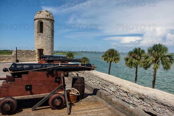 Cannons on Castillo de San Marcos in St. Augustine