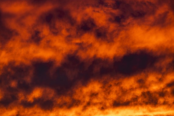 Clouds in sky at sunset