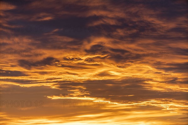 Clouds in sky at sunset