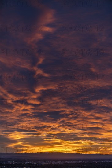 Clouds in sky at sunset