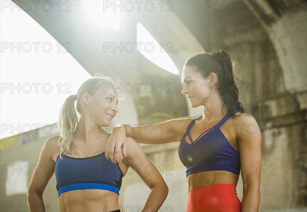 USA, California, Los Angeles, Two women in sports clothing