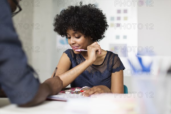 Two colleagues working