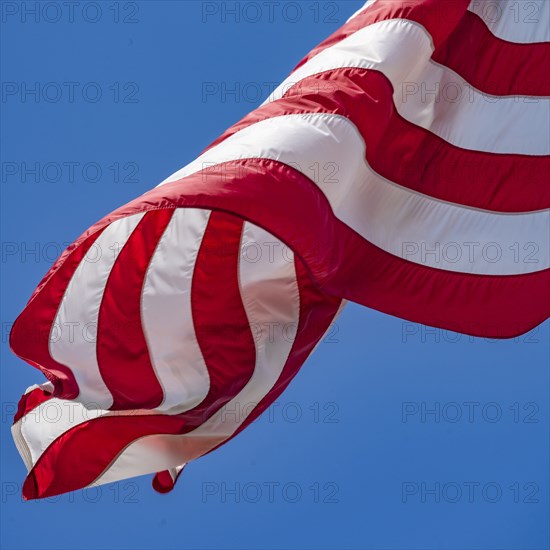 Close-up of American flag