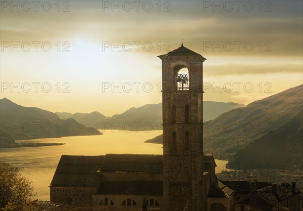 Bell tower at sunset