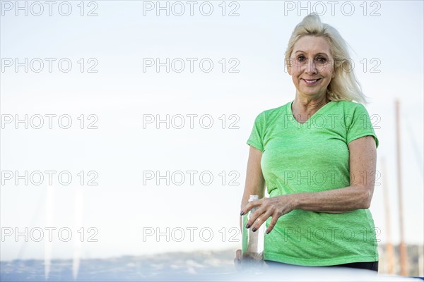 Portrait of smiling older Caucasian woman