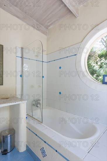 Bathtub in average bathroom