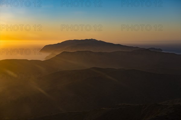 Catalina Island in mist