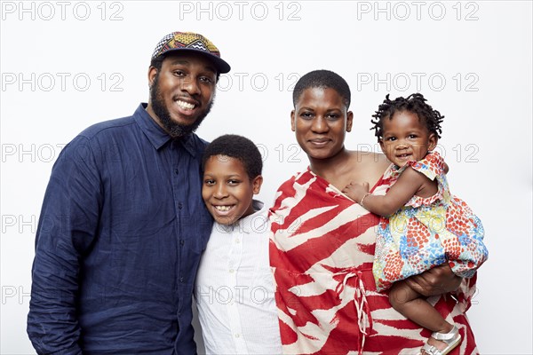 Parents and children hugging