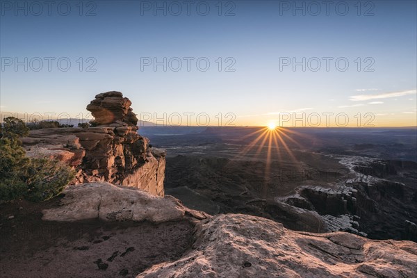 Sunset in canyon