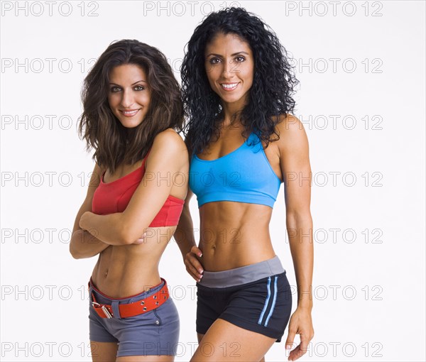 Friends standing together in sportswear