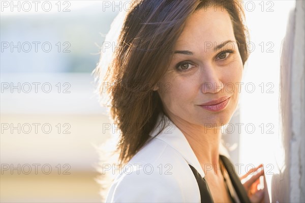 Hispanic woman smiling